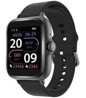 SMARTWATCH DENVER BLUETOOTH CON SENSOR DE FRECUENCIA CARDIACA NEGRO