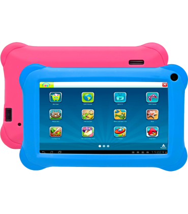 TABLET DENVER 7 TAQ 70352 1GB 8GB KIDS SOFTWARE KIDOAZ 2 FUNDAS ROSA Y AZUL