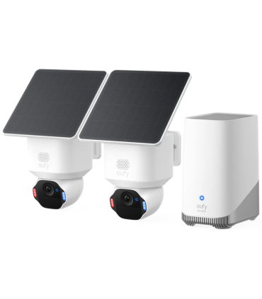 KIT CAMARA VIGILANCIA EUFY EUFYCAM E42 SOLAR 4K 2UDS HOMEBASE S380