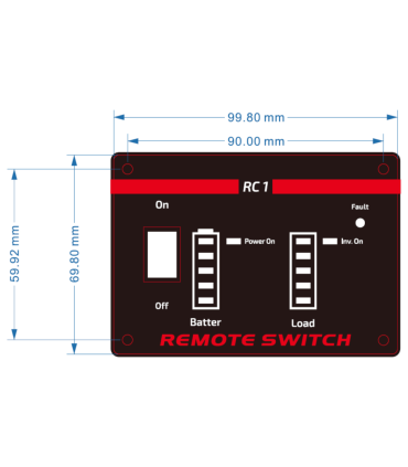 PANEL CONTROL REMOTO GEMBIRD PARA EG PWC PS INVERSORES
