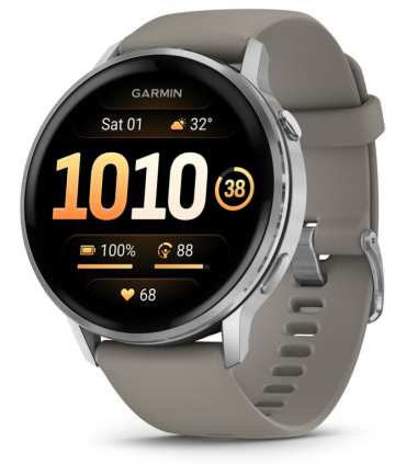 SMARTWATCH GARMIN VENU 4 45 MM BISEL PLATEADO