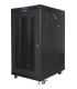 ARMARIO LANBERG RACK 19 22U 800X1000 FLAT PACK PUERTA PERFORADA CON LCD NEGRO