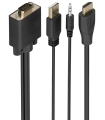 CABLE CONVERSOR AISENS HDMI A/M A SVGA/M+JACK 3.5/M+USB-A/M 1M