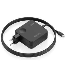 CARGADOR AISENS 65W PD30 1XUSB C 15M NEGRO