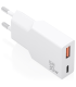 CARGADOR AISENS ULTRA DELGADO GaN 30W 1xUSB C PD30 QC40 1xUSB A QC30 BLANCO