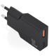 CARGADOR AISENS ULTRA DELGADO GaN 30W 1xUSB C PD30 QC40 1xUSB A QC30 NEGRO