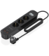 REGLETA ENCHUFES AISENS MULTIFUNCION 3 TOMAS2xUSB C 2xUSB A 14M NEGRO