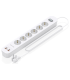 REGLETA ENCHUFES AISENS MULTIFUNCION 6 TOMAS2xUSB C 2xUSB A 14M BLANCO