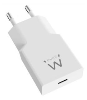 CARGADOR MOVIL EWENT EW1310 USB C PD 20W GAN BLANCO