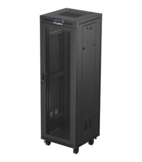 ARMARIO LANBERG RACK 19 37U 600X600 FLAT PACK PUERTA PERFORADA CON LCD