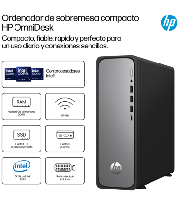 PC HP OMNIDESK SLIM S03 0020NS i3 14100 8GB 512GB FDOS