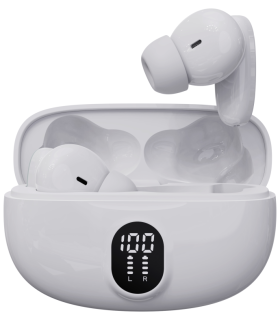 AURICULARES BLUETOOTH DENVER INALAMBRICOS CON EFECTO DE LUZ BLANCO