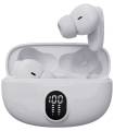 Auriculares Bluetooth Denver Inalambricos con Efecto de luz blanco