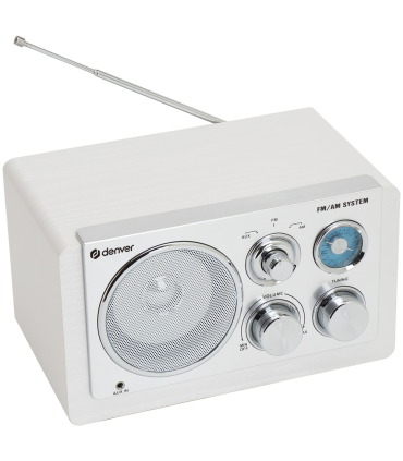 RADIO DENVER DE DISENO MODERNO BLANCA