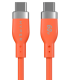 HYPERJUICE FLEX USB C SILICONE CHARGING CABLE ORANGE