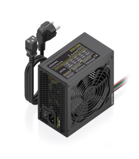 FUENTE ALIMENTACION AISENS ATX 500W CABLE ALIMENTACION OEM NEGRA