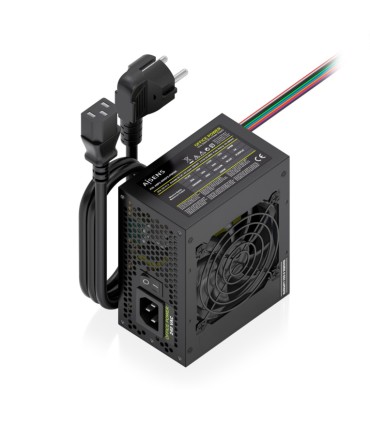 FUENTE ALIMENTACION AISENS SFX 500W CABLE ALIMENTACION OEM NEGRA