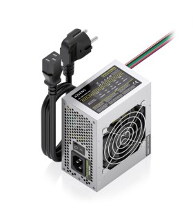 FUENTE ALIMENTACION AISENS SFX 500W CABLE ALIMENTACION OEM PLATA