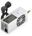 FUENTE ALIMENTACION AISENS TFX 500W CABLE ALIMENTACION OEM PLATA