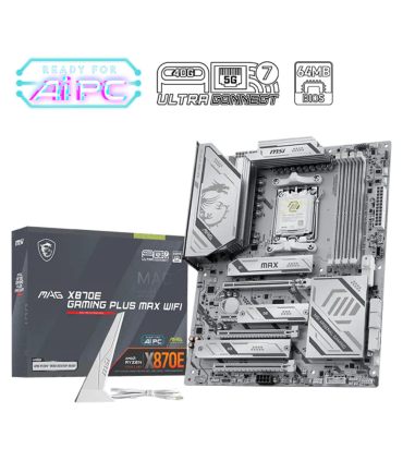 PLACA BASE MSI MAG X870E GAMING PLUS MAX WIFI AM5 DDR5