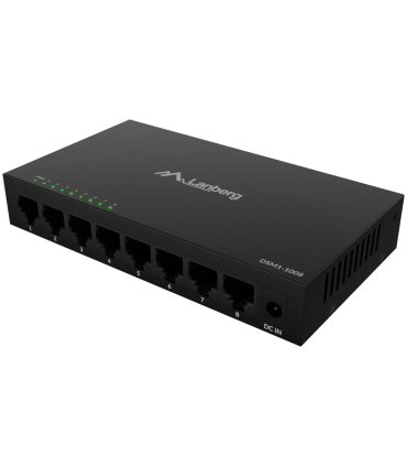 SWITCH LANBERG 8 PTOS 1GB S GIGABIT ETHERNET DESKTOP 12V SIN GESTION