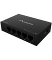 Switch Lanberg 5 Ptos 1GB/S gigabit ethernet Desktop 12V sin Gestion