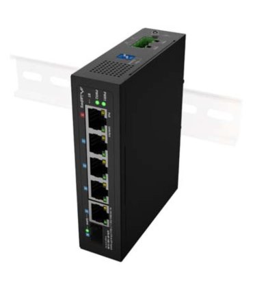 SWITCH LANBERG INDUSTRIAL POE 1XBT 3XAT SFP ETH DIN FAST ETHERNET SIN GESTION