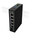 Switch Lanberg Industrial PoE 1XBT 3XAT SFP/ETH Din Fast ethernet sin Gestion