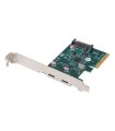 Tarjeta PCI Express Lanberg X1 a 2X USB-C 3.2 Gen 2X1 Bajo Perfil