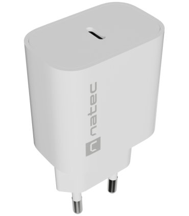 CARGADOR NATEC RIBERA 20W 1XUSB C PD30 BLANCO