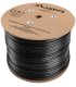 BOBINA CABLE DE RED LANBERG EXTERIOR SFTP RJ45 CAT7 SOLIDO CU 305M NEGRO FLUKE PASSED