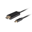 CABLE USB C A HDMI LANBERG MACHO MACHO 4K 60HZ 1M NEGRO