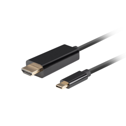 CABLE USB C A HDMI LANBERG MACHO MACHO 4K 60HZ 1M NEGRO