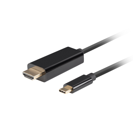 CABLE USB C A HDMI LANBERG MACHO MACHO 4K 60HZ 1M NEGRO