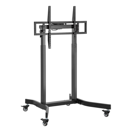 SOPORTE AISENS SUELO MOTORIZADO RUEDAS PANTALLA 120KG 55 100 NEGRO