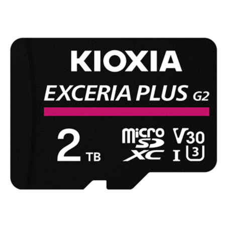 MICRO SD KIOXIA 2TB EXCERIA PLUS G2 UHS I C10 CON ADAPTADOR