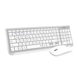 COMBO TECLADO RATON SUBBLIM DUAL PRESTIGE BLUETOOTH PLATA BLANCO